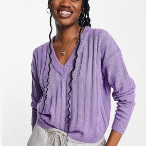 Purple Pullover Sweater